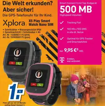 expert Techno Land Xplora X5 Play Smart Watch Nano SIM Angebot