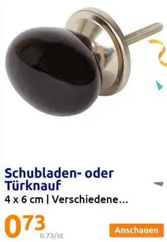 Action Schubladen oder Türknauf 4 x 6 cm Angebot