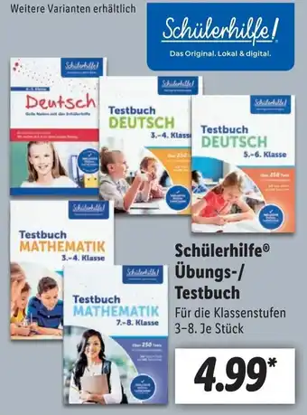 Lidl Schülerhilfe Übungs/Testbuch Angebot