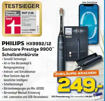 Euronics Philips HX9992/12 Sonicare Prestige 9900 Schallzahnbürste Angebot