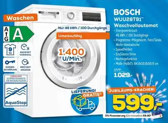 Euronics Bosch WUU28T91 Waschvollautomat Angebot