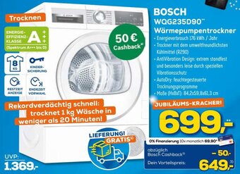 Euronics Bosch WQG235D90 Wärmepumpentrockner Angebot