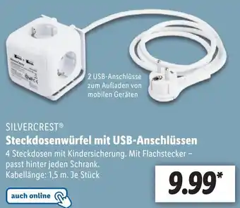 Lidl Silvercrest Steckdosenwürfel mit USB Anschlüssen Angebot