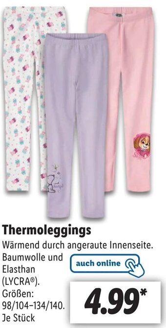 Lidl Thermoleggings Angebot