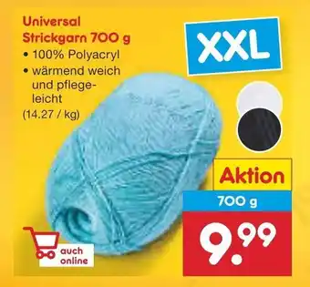 Netto Marken-Discount Universal Strickgarn 700 g Angebot