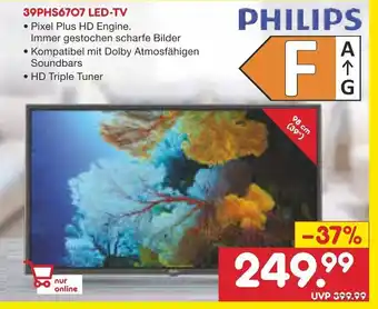 Netto Marken-Discount PHILIPS LED-TV l 39PHS6707 Angebot