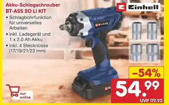 Netto Marken-Discount Einhell Akku-Schlagschrauber l BT-ASS 20 Li KIT Angebot