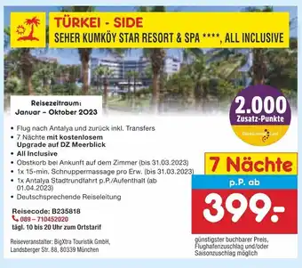 Netto Marken-Discount Turkei - Side, 7 Nachte Angebot