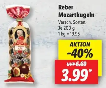 Lidl Reber Mozartkugeln 200 g Angebot