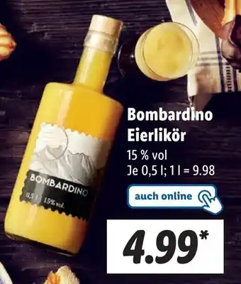 Lidl Bombardino Eierlikör 0,5 L Angebot