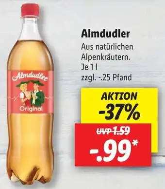 Lidl Almdudler 1 L Angebot