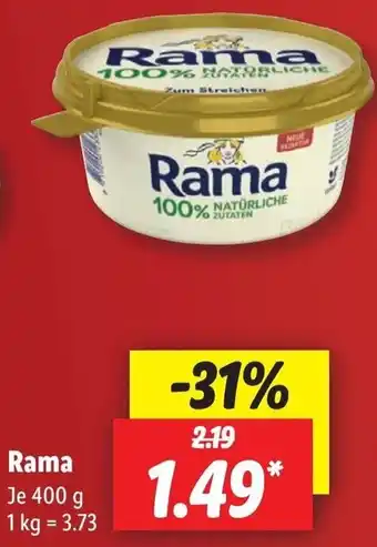 Lidl Rama 400 g Angebot