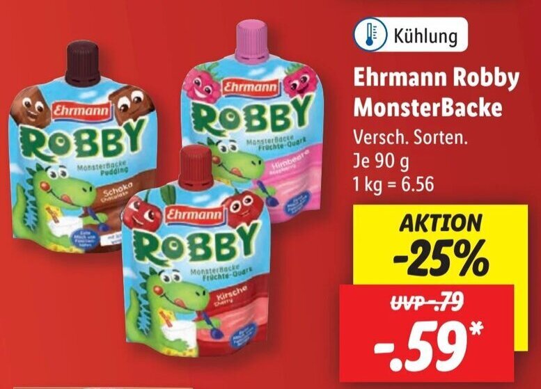 Ehrmann Robby Ehrmann Monster Backe Knisterjoghurt Von Penny Markt – CXDHVT