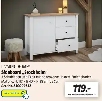 Lidl Livarno Home Sideboard ,,Stockholm" Angebot