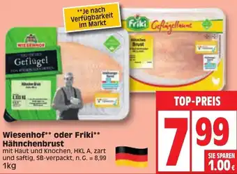 Edeka Wiesenhof oder Friki Hähnchenbrust 1kg Angebot