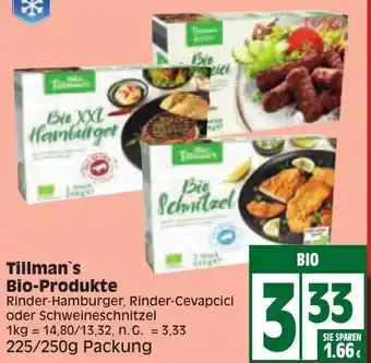 Edeka Tillman's Bio Produkte 225/250g Packung Angebot