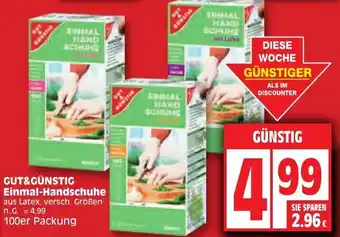 Edeka Gut & Günstig Einmal Handschuhe 100er Packung Angebot