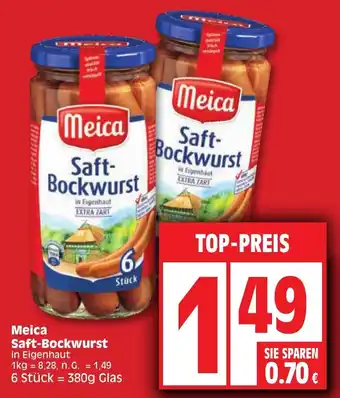 Edeka Meica Saft Bockwurst 380 g Glas Angebot