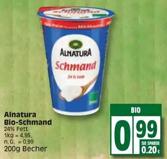 Edeka Alnatura Bio Schmand 200g Becher Angebot