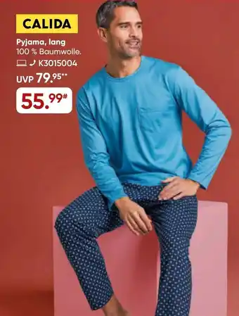 Galeria Calida Herren Pyjama lang Angebot