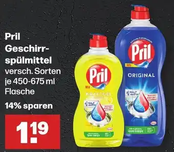 Handelshof Pril Geschirrspülmittel 450-675 ml Flasche Angebot