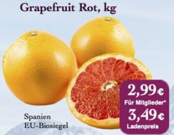 LPG Biomarkt Grapefruit Rot Angebot