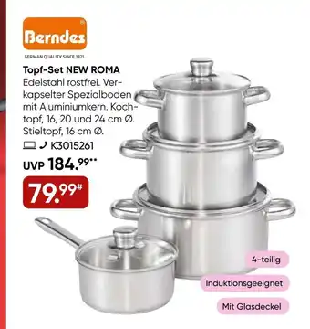 Galeria Berndes Topf-Serie New Roma Angebot