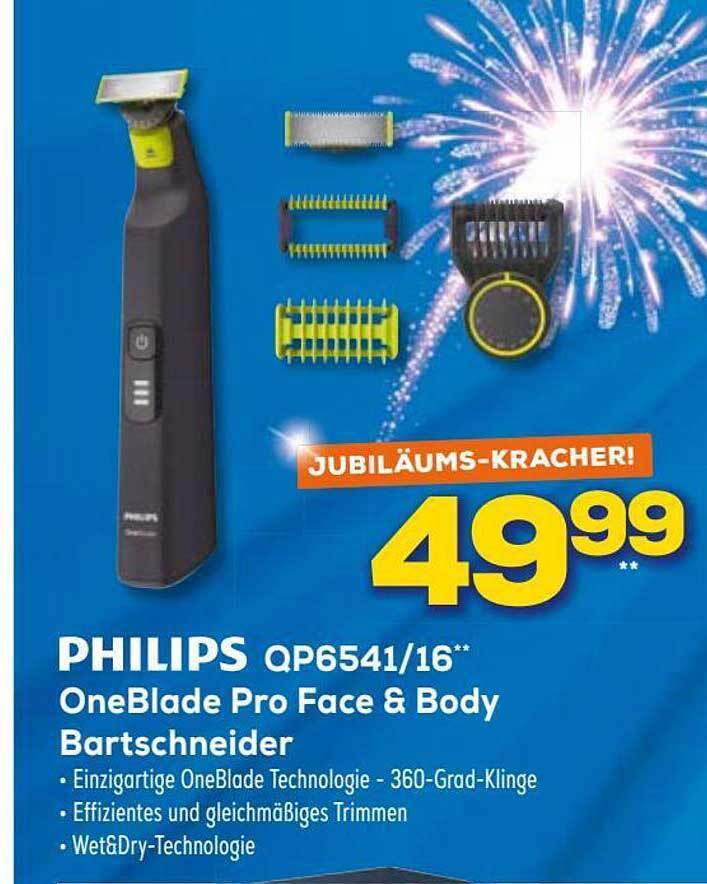 Philips qp654116 oneblade pro face & body bartschneider Angebot bei