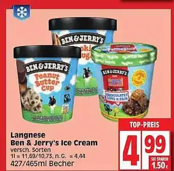 Edeka Langnese ben & jerry's ice cream Angebot