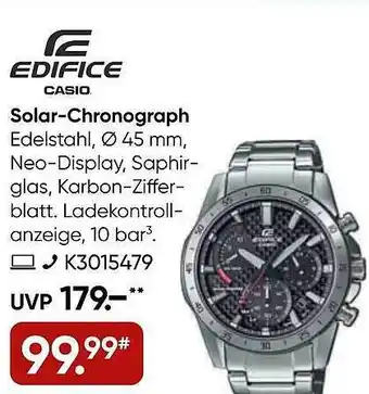 Galeria Edifice casio solar-chronograph Angebot