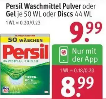 Rossmann Persil Waschmittel Pulver oder Gel 50 WL oder Discs 44 WL Angebot