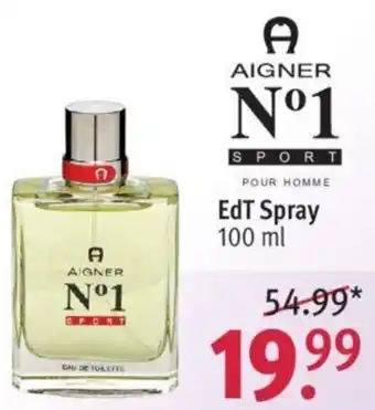 Rossmann Aigner No. 1 Sport EdT Spray 100 ml Angebot