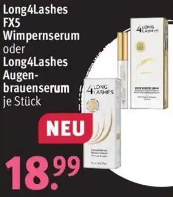 Rossmann Long4Lashes FX5 Wimpernserum oder Lang4Lashes Augenbrauenserum Angebot