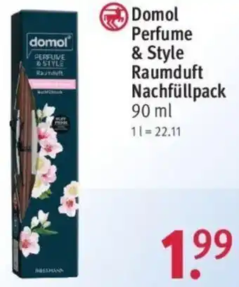 Rossmann Domol Perfume & Style Raumduft Nachfüllpack 90 ml Angebot