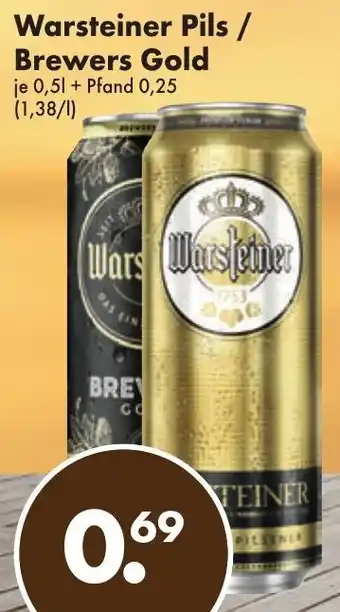 Trink und Spare Warsteiner Pils/Brewers Gold 0,5L Angebot