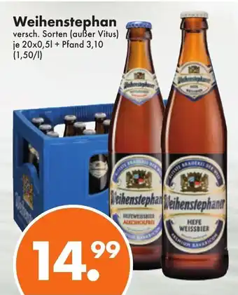 Trink und Spare Weihenstephan 20x0,5L Angebot