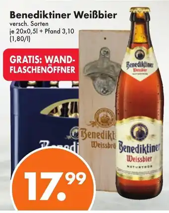 Trink und Spare Benediktiner Weißbier 20x0,5L Angebot