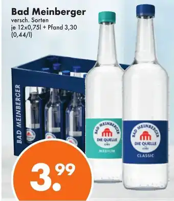 Trink und Spare Bad Meinberger 12x0,75L Angebot