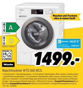 MEDIMAX Miele Waschtrockner WTD 160 WCS Angebot