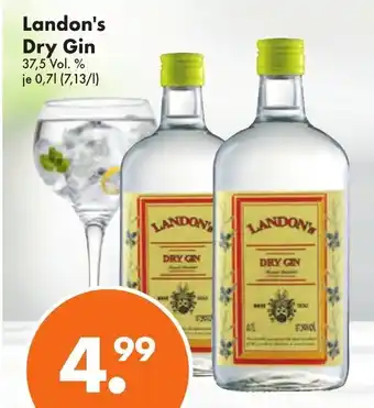 Trink und Spare London's Dry Gin 0,7L Angebot