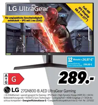 MEDIMAX LG 27GN800-B.AED UltraGear Gaming Angebot