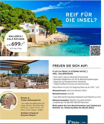 Tchibo Mallorca | Cala Ratjada Angebot