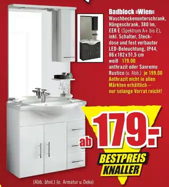 B1 Discount Baumarkt Badblock ,,Wien" Angebot