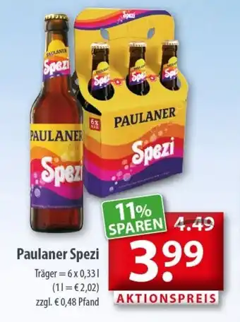 Getränkeland Paulaner Spezi 6x0,33L Angebot