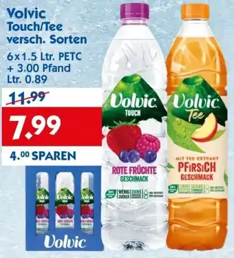 Hol'ab Getränkemarkt Volvic Touch/Tee 6x1,5 Ltr. Angebot