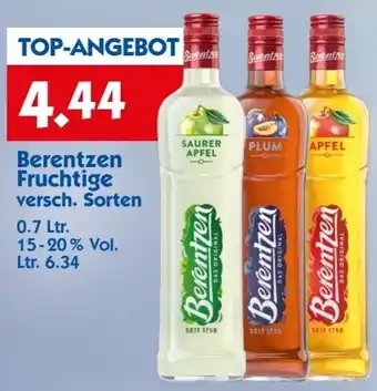 Hol'ab Getränkemarkt Berentzen Fruchtige 0,7 Ltr. Angebot