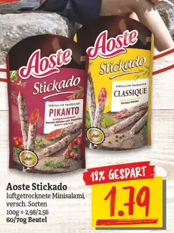 NP Discount Aoste Stickado 60/70g Beutel Angebot