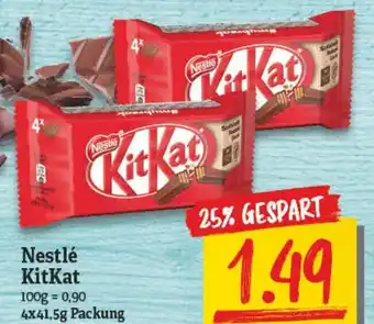 NP Discount Nestlé KitKat 4x41,5g Angebot