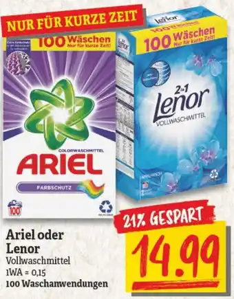 NP Discount Ariel oder Lenor Angebot