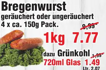 Wiglo Wunderland Bregenwurst geräuchert oder ungeräuchert 1 kg Angebot